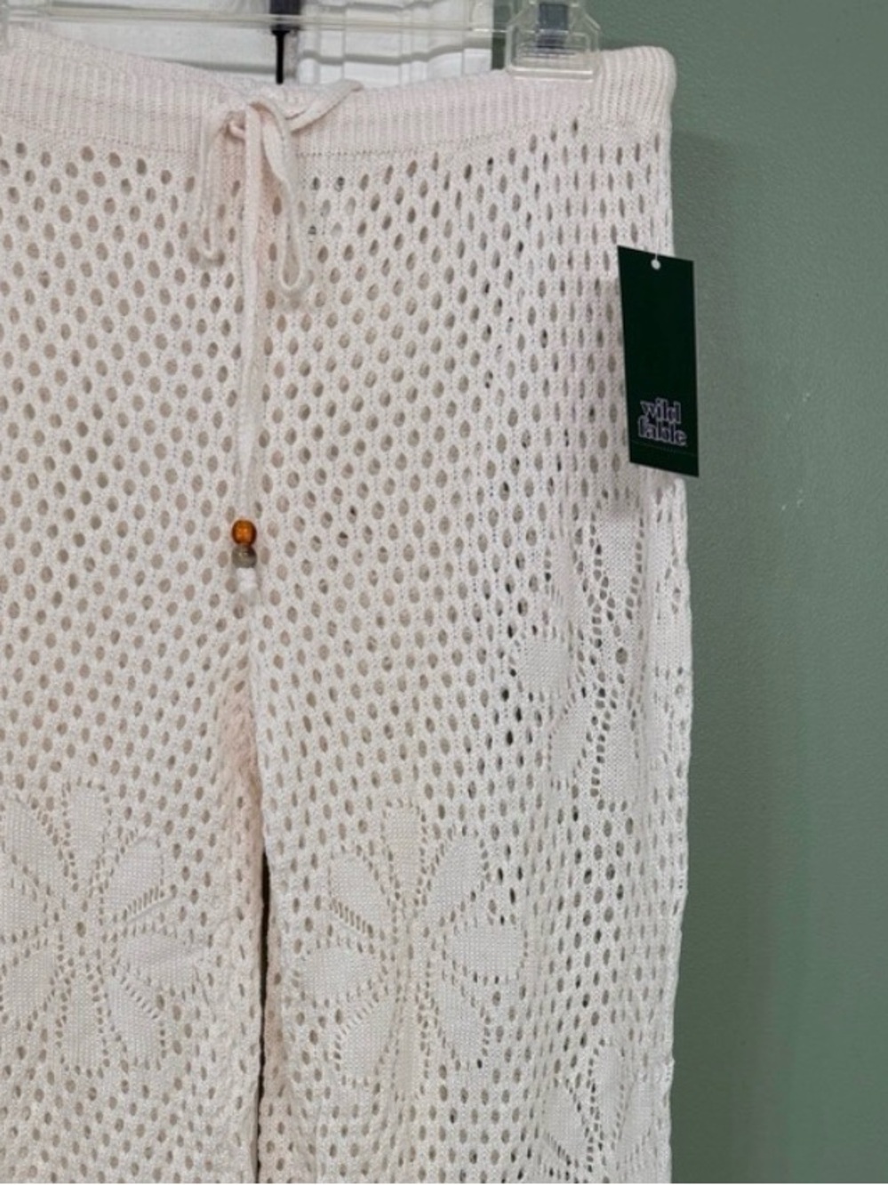 SALE☀️Wild Fable Cream Open-Knit Crochet cover-up